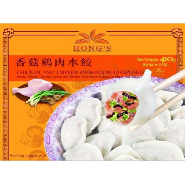 Hong's鸿字水饺-鸡肉香菇410G