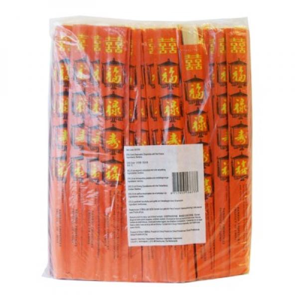 竹筷子连套（红）100双