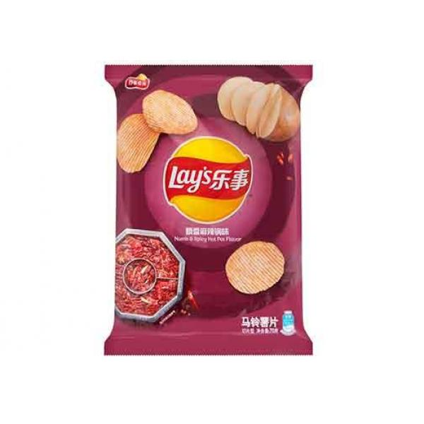 乐事薯片-飘香麻辣锅味70G