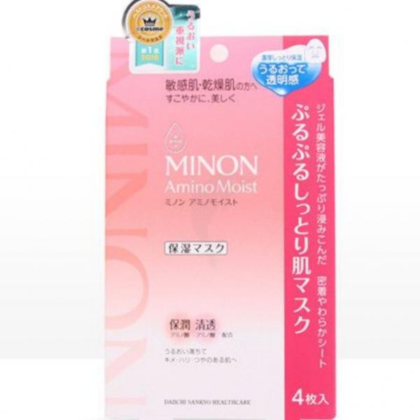 日本MINON氨基酸保湿面膜4枚