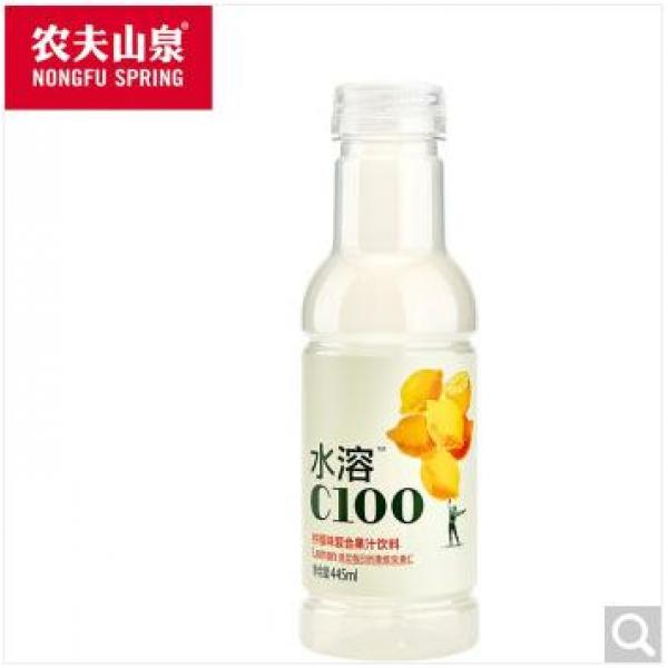 农夫山泉 水溶C100 柠檬味 455ml