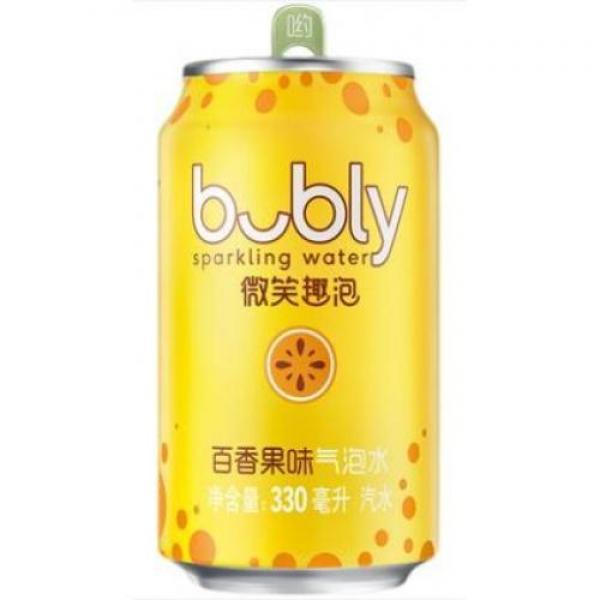 微笑趣泡百香果味汽水330ML