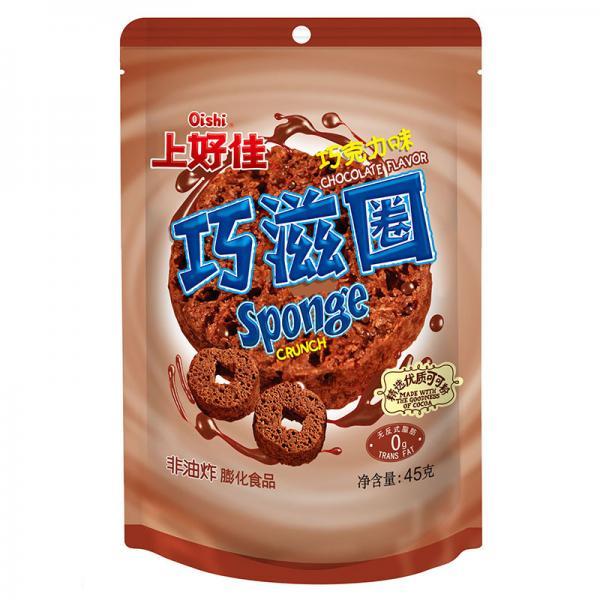 上好佳巧滋圈巧克力味80G