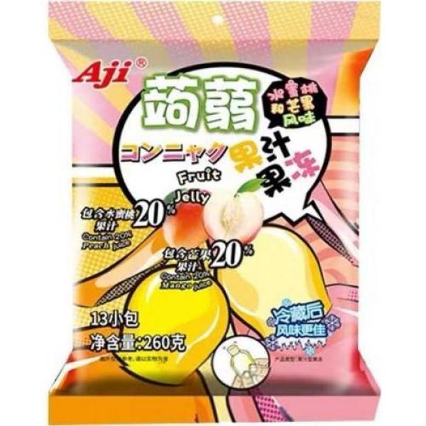 AJI蒟蒻果汁果冻水蜜桃芒果风味260G