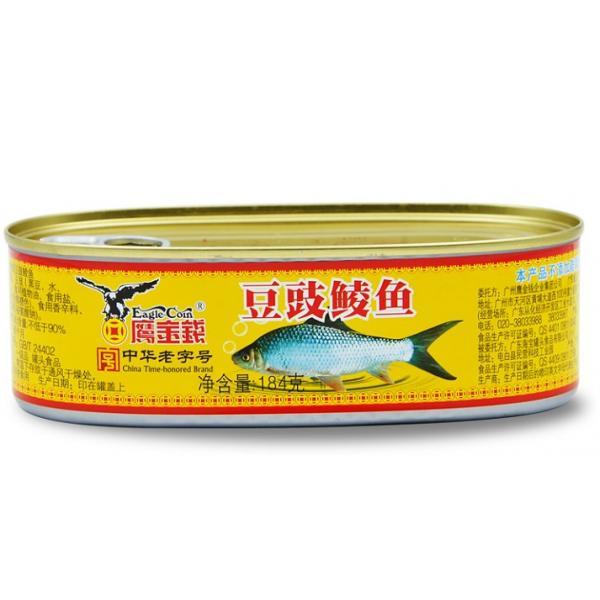 鹰金钱豆豉鲮鱼184G