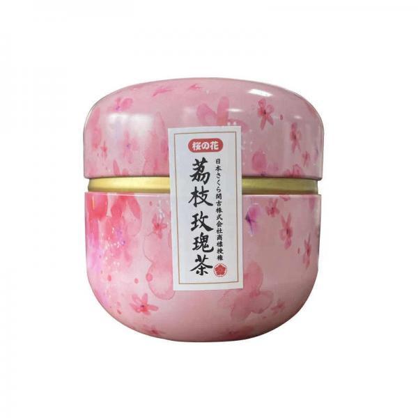 樱花小花罐-荔枝玫瑰茶36G