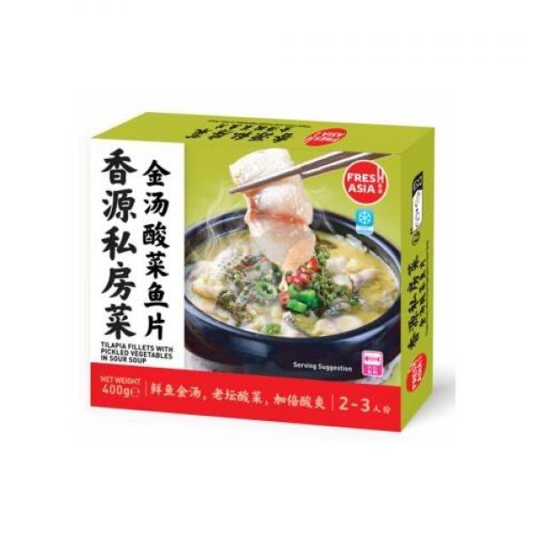 香源金汤酸菜鱼片400G