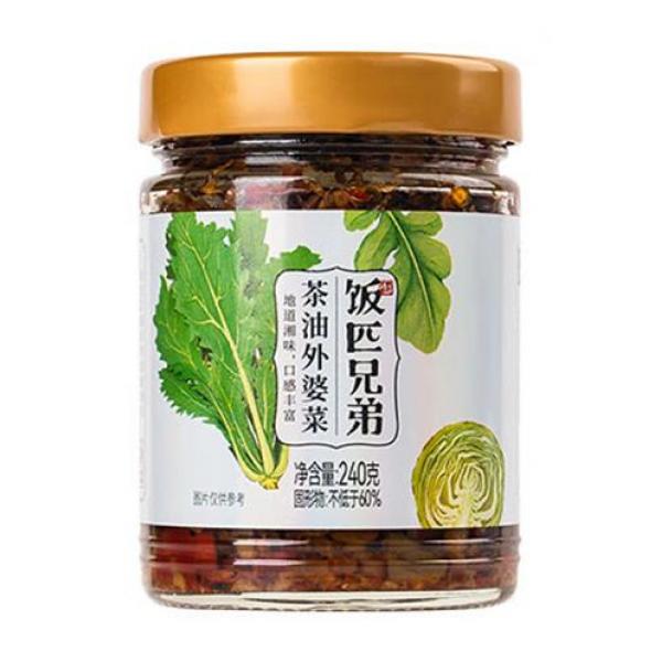 饭匹兄弟茶油剁椒萝卜丁240G