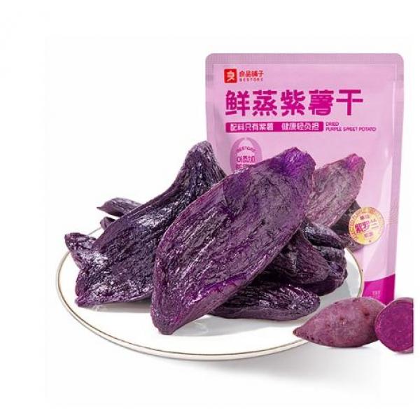 良品铺子鲜蒸紫薯干150G