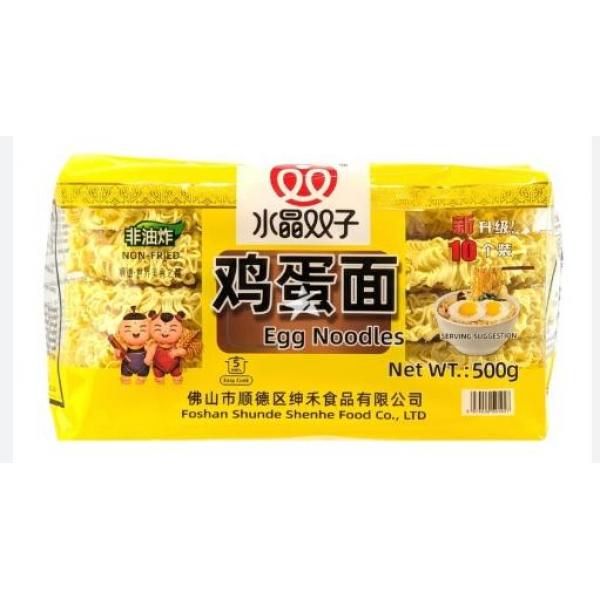水晶双子鸡蛋面500G