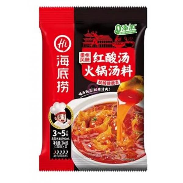 海底捞红酸汤火锅底料240G