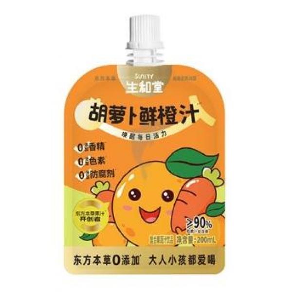 生和堂胡萝卜鲜橙汁200ML