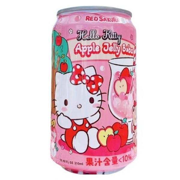 HELLO KITTY苹果芦荟爆珠饮料310ML