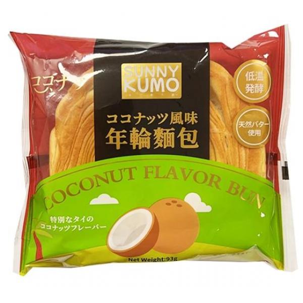 阳光果子铺 牛奶椰子年轮面包 93G