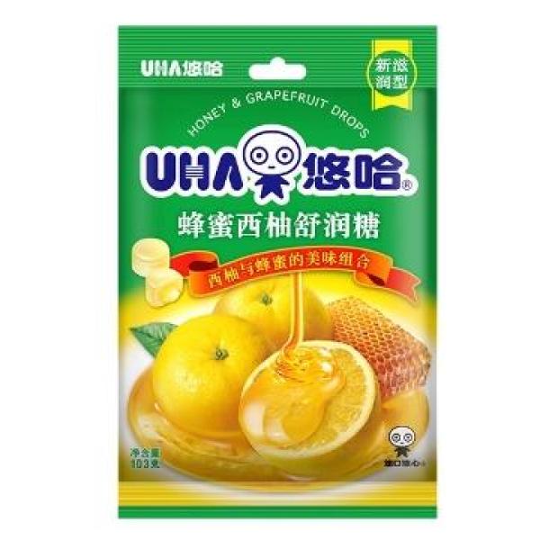 悠哈蜂蜜西柚舒润糖103G