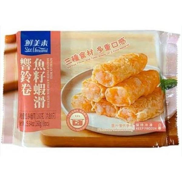 鲜美来鱼籽虾滑响铃卷160G