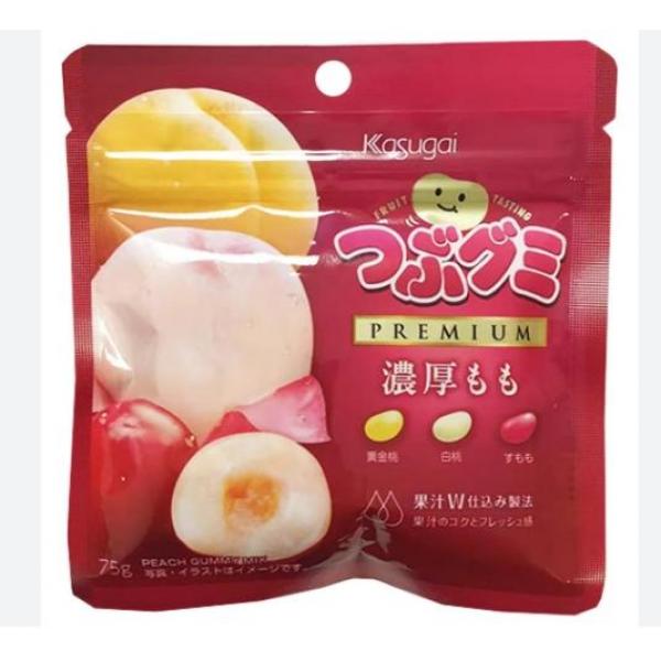KASUGAI 脆皮桃子软糖 75g