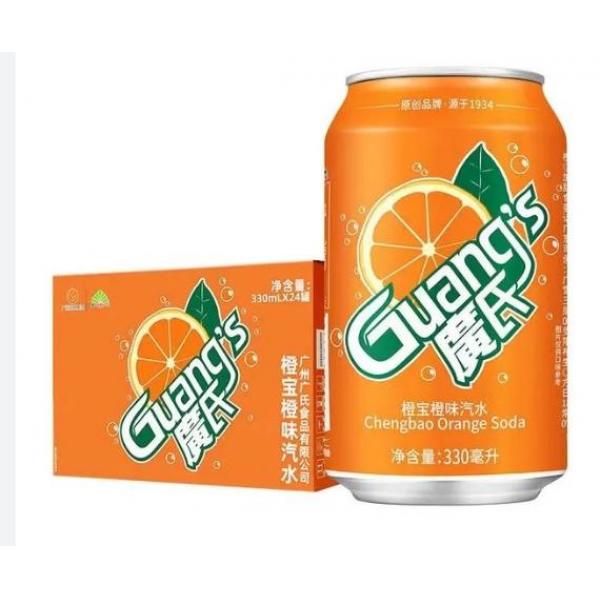 广氏橙宝橙味汽水330ml