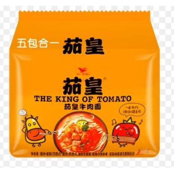 统一茄皇牛肉面五连包