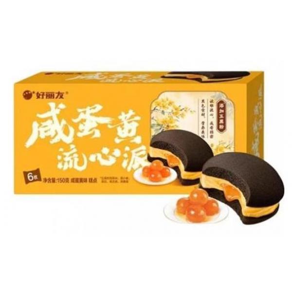 好丽友咸蛋黄流心派150G