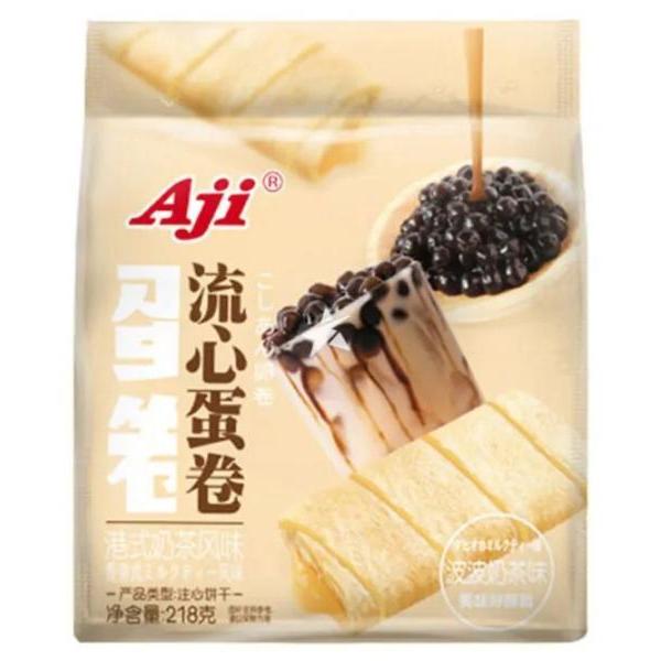 Aji 流心蛋卷 港式奶茶风味 218G