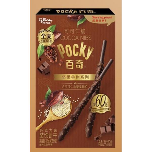 格力高百奇可可仁脆巧克力味饼干32G